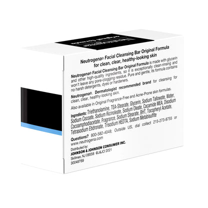 Glycerin rich Neutrogena facial bar gentle cleanser