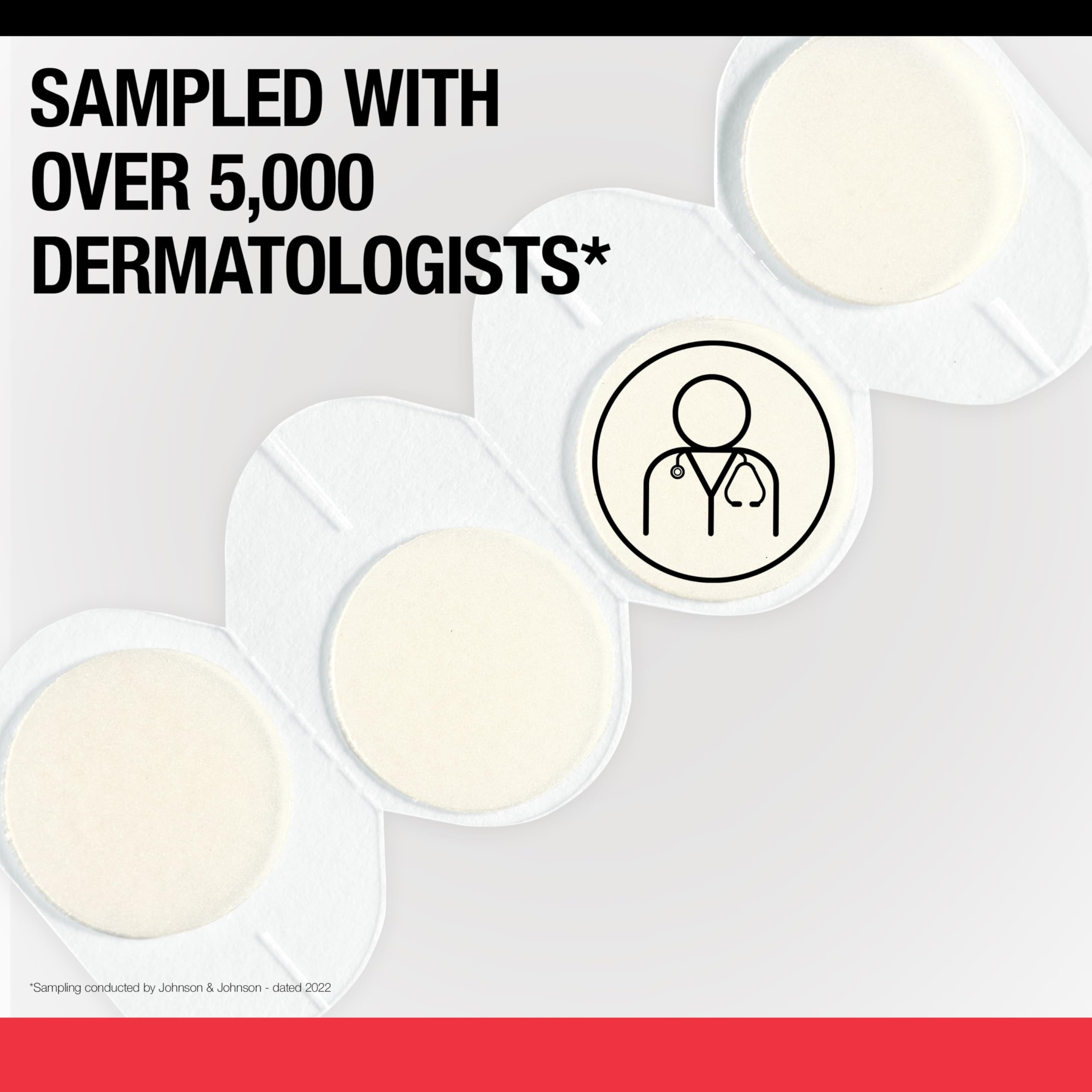 Close up of Neutrogena hydrocolloid pimple patch application on skin
