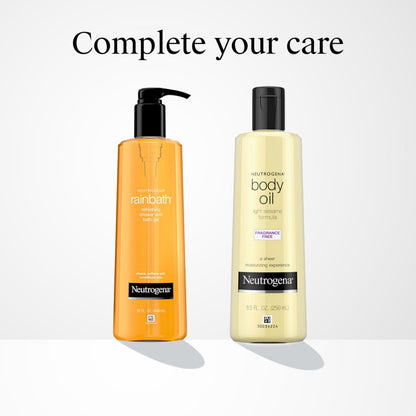 Neutrogena pure white sesame seed body oil product presentation showing authentic batch details