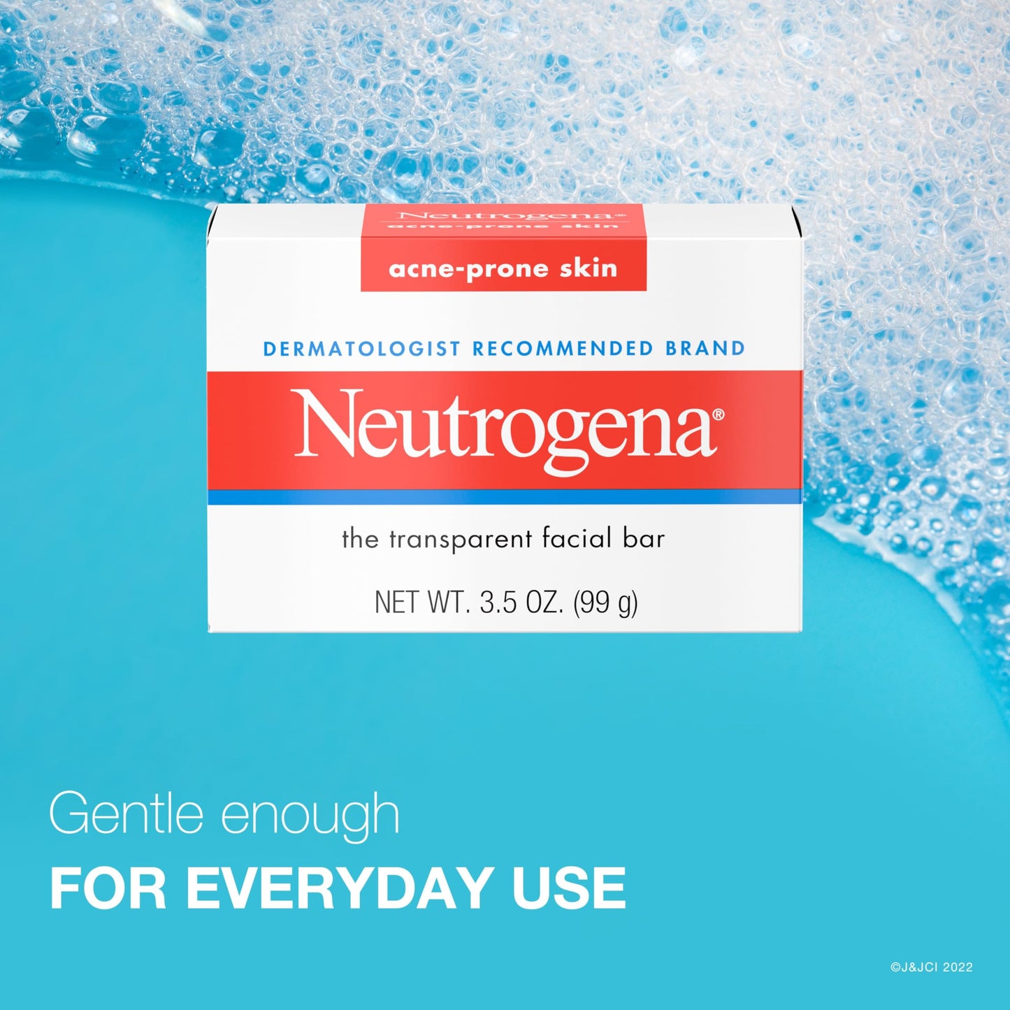 Neutrogena hypoallergenic non-medicated facial bar cleanser for daily breakout control.