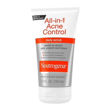Neutrogena All-In-1 acne control skincare product for clearing clogged pores.