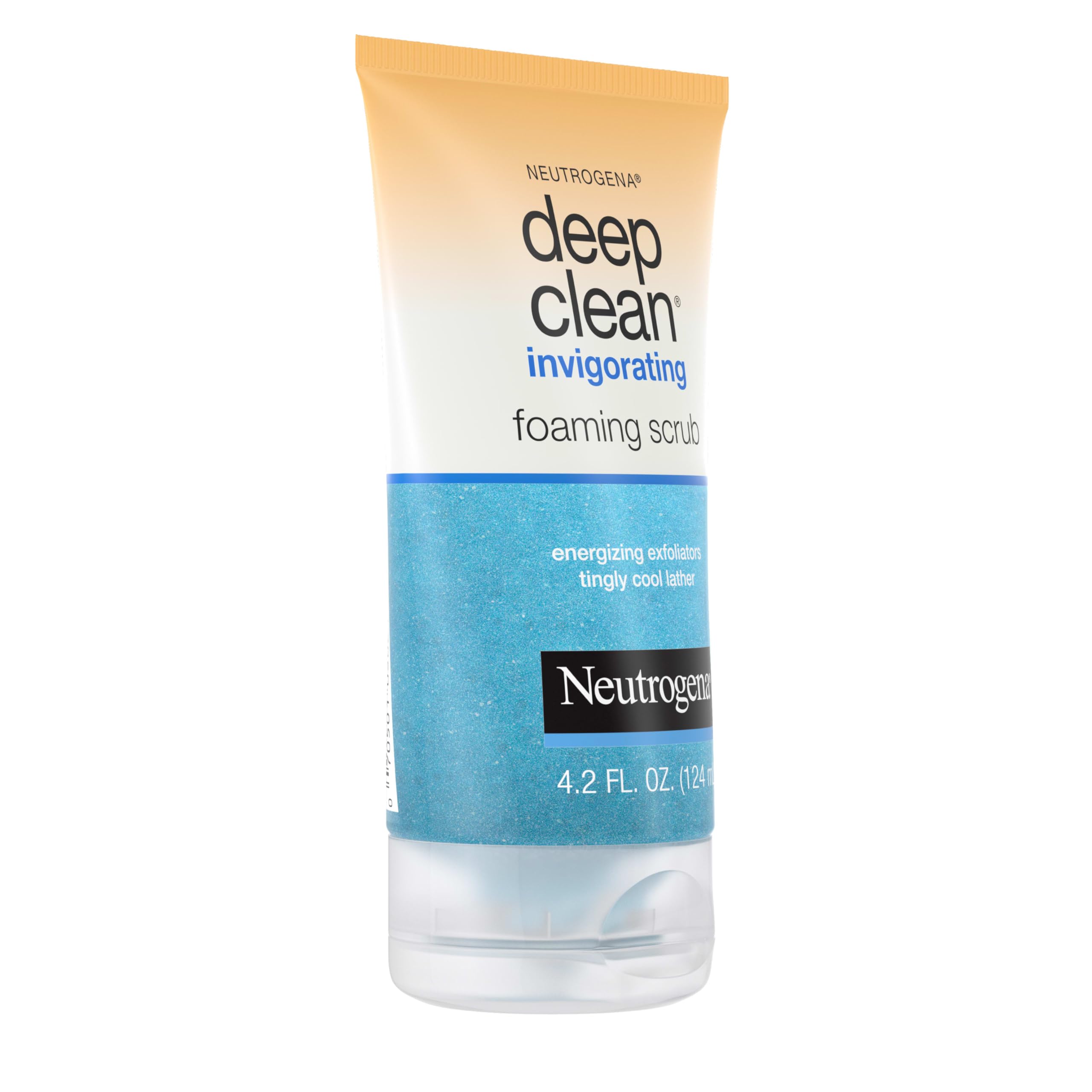 Texture shot of Neutrogena deep clean foaming gel with exfoliators