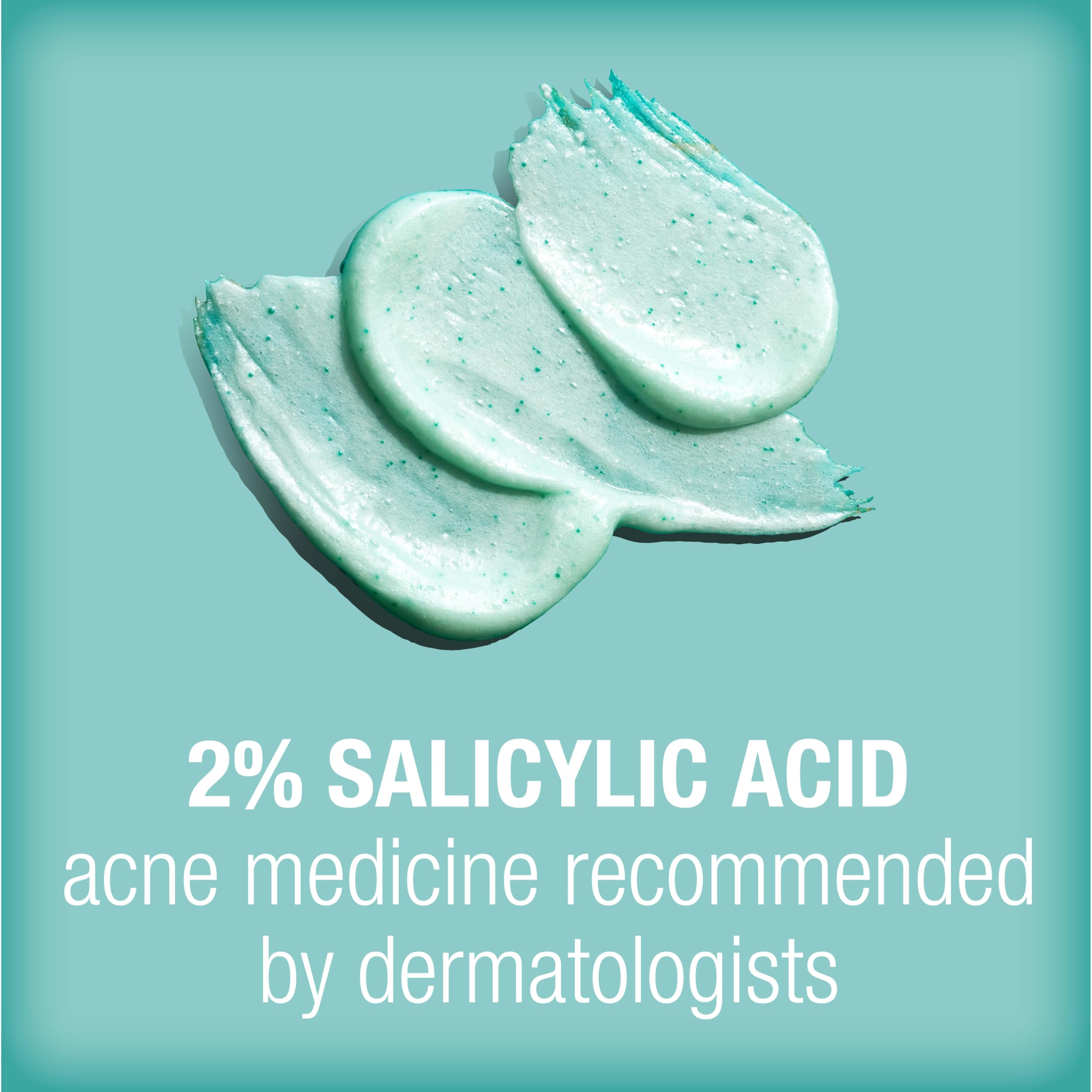 Texture preview of the creamy exfoliating daily facial scrub formula with green tea extracts.