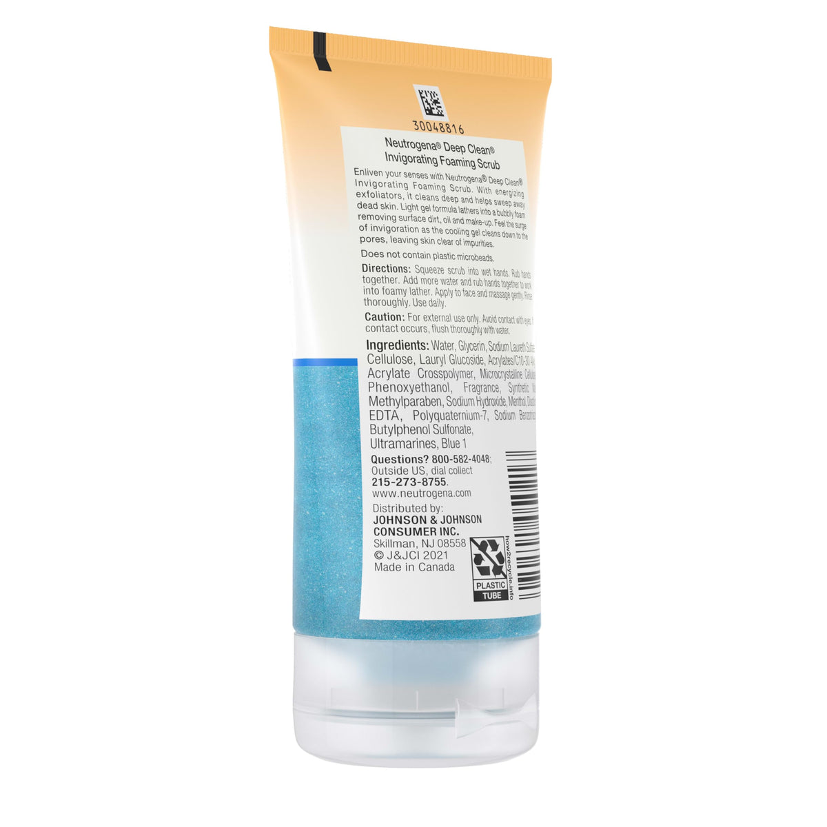 Neutrogena Deep Clean Invigorating Foaming Scrub lifestyle skincare routine display