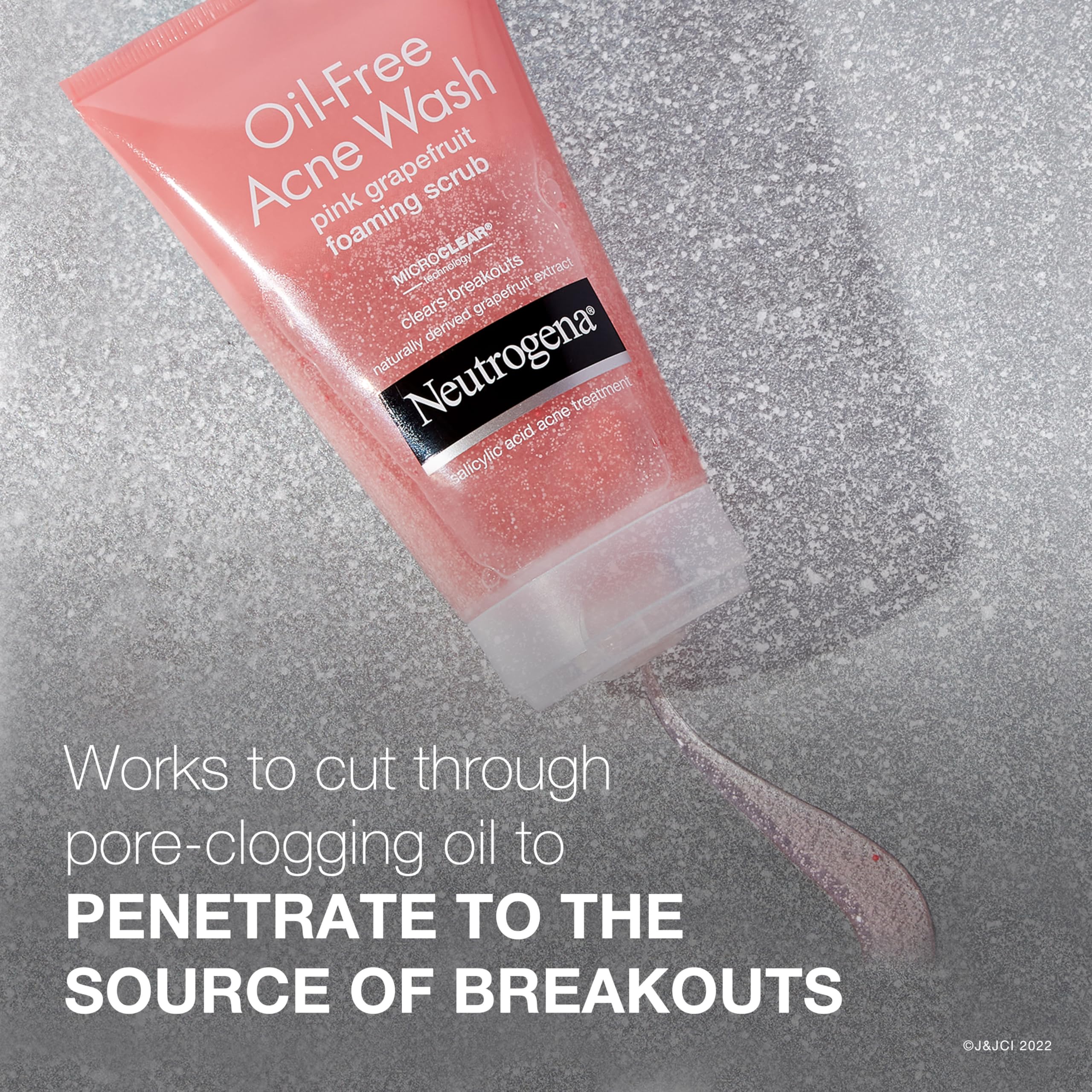 Neutrogena Pink Grapefruit foaming cleanser with vitamin C texture