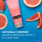 Neutrogena MicroClear technology pink grapefruit face wash label information