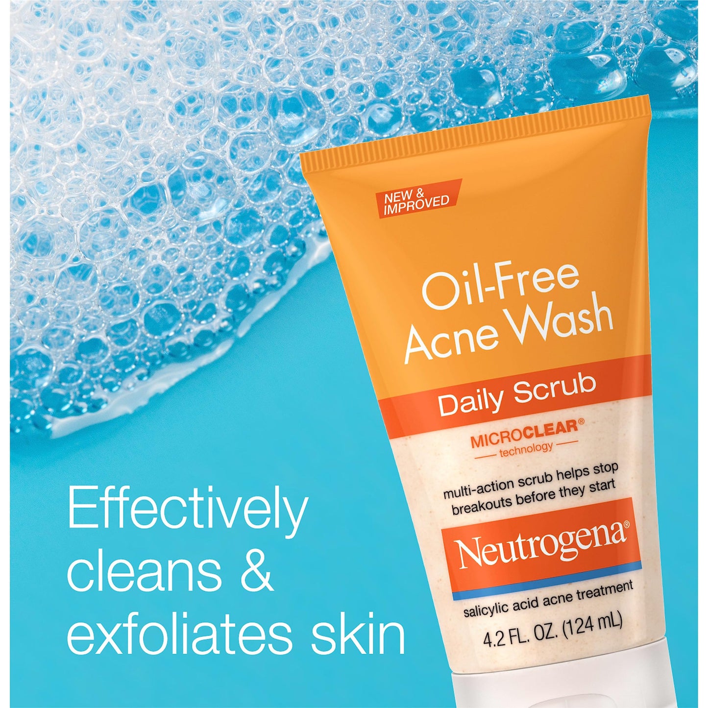 Neutrogena oil free facial cleanser for clearing blackheads and breakouts