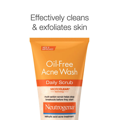 Four point two fluid ounce tube of Neutrogena salicylic acid daily wash