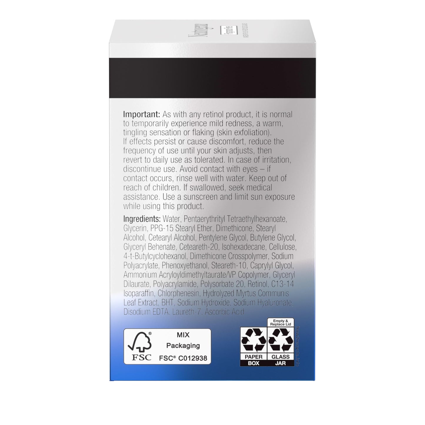 Neutrogena Retinol Pro Plus night moisturizer box design
