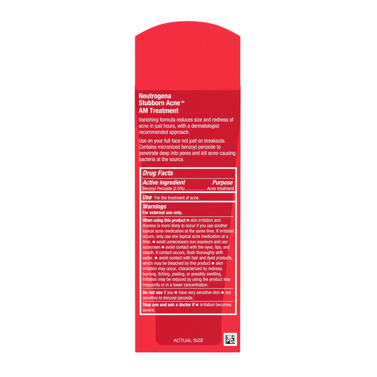 Side view of the 2.0 ounce container showing the sleek ergonomic design of the daytime skincare product tube.