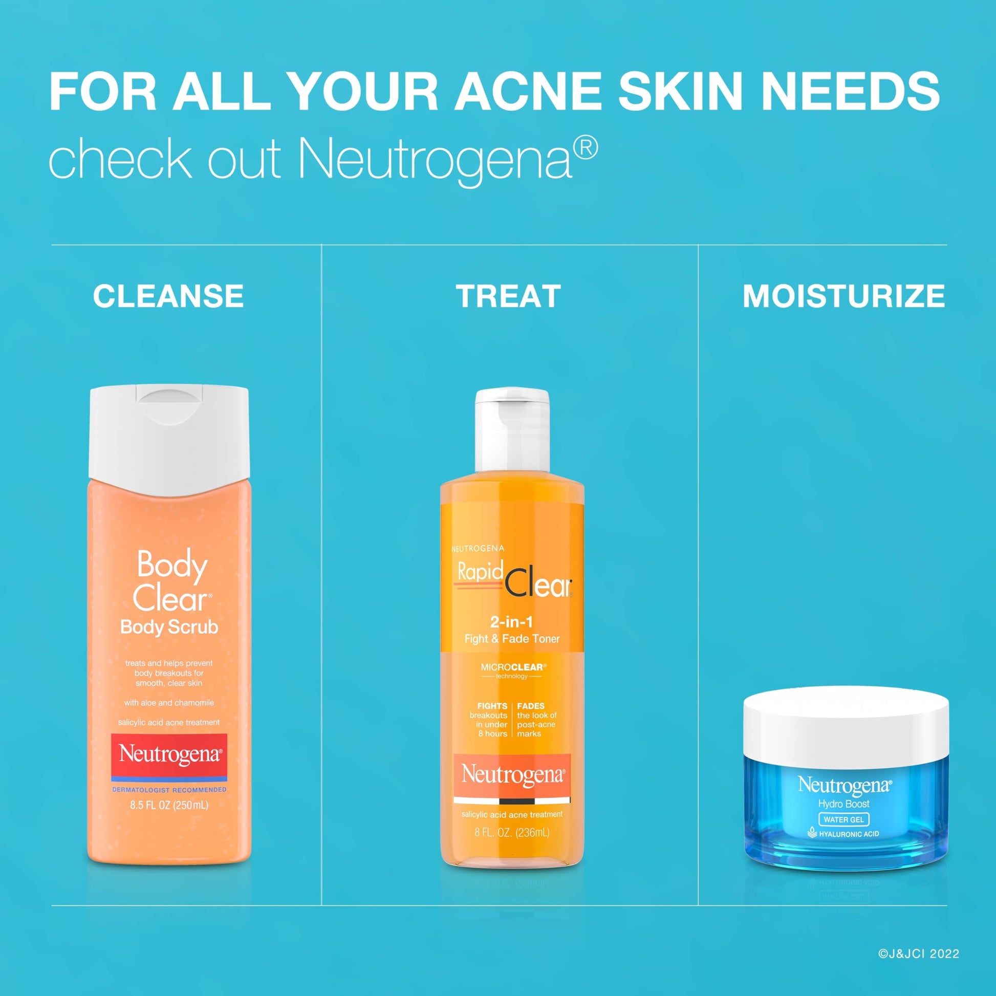 Rich foaming lather body exfoliator scrub bottle designed for sensitive and acne-prone skin types.