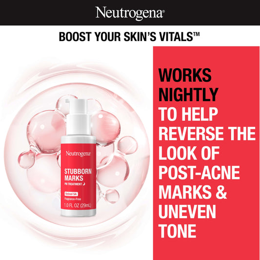 Neutrogena Stubborn Marks Retinol SA serum packaging