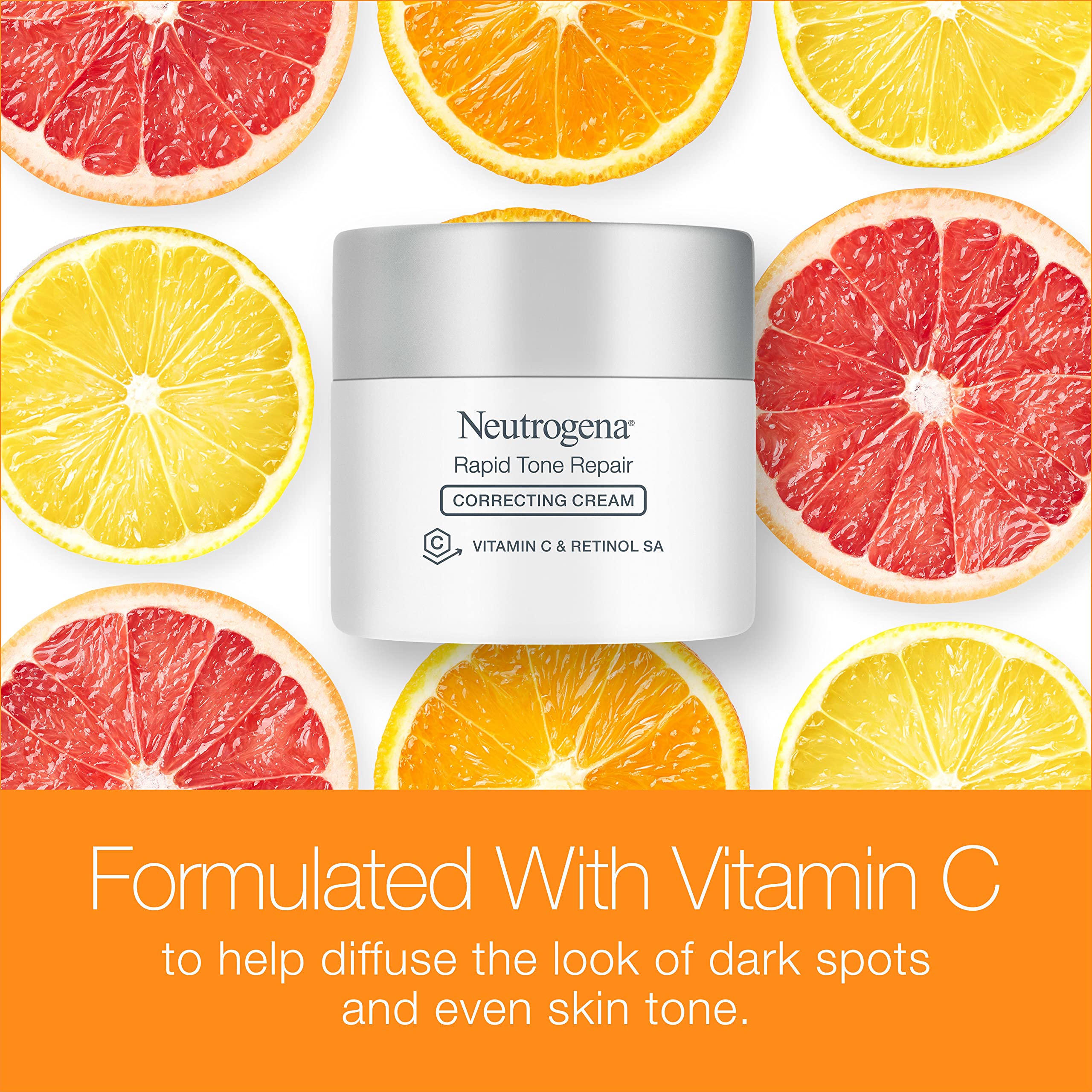 Neutrogena Rapid Tone Repair anti-aging cream ingredients label