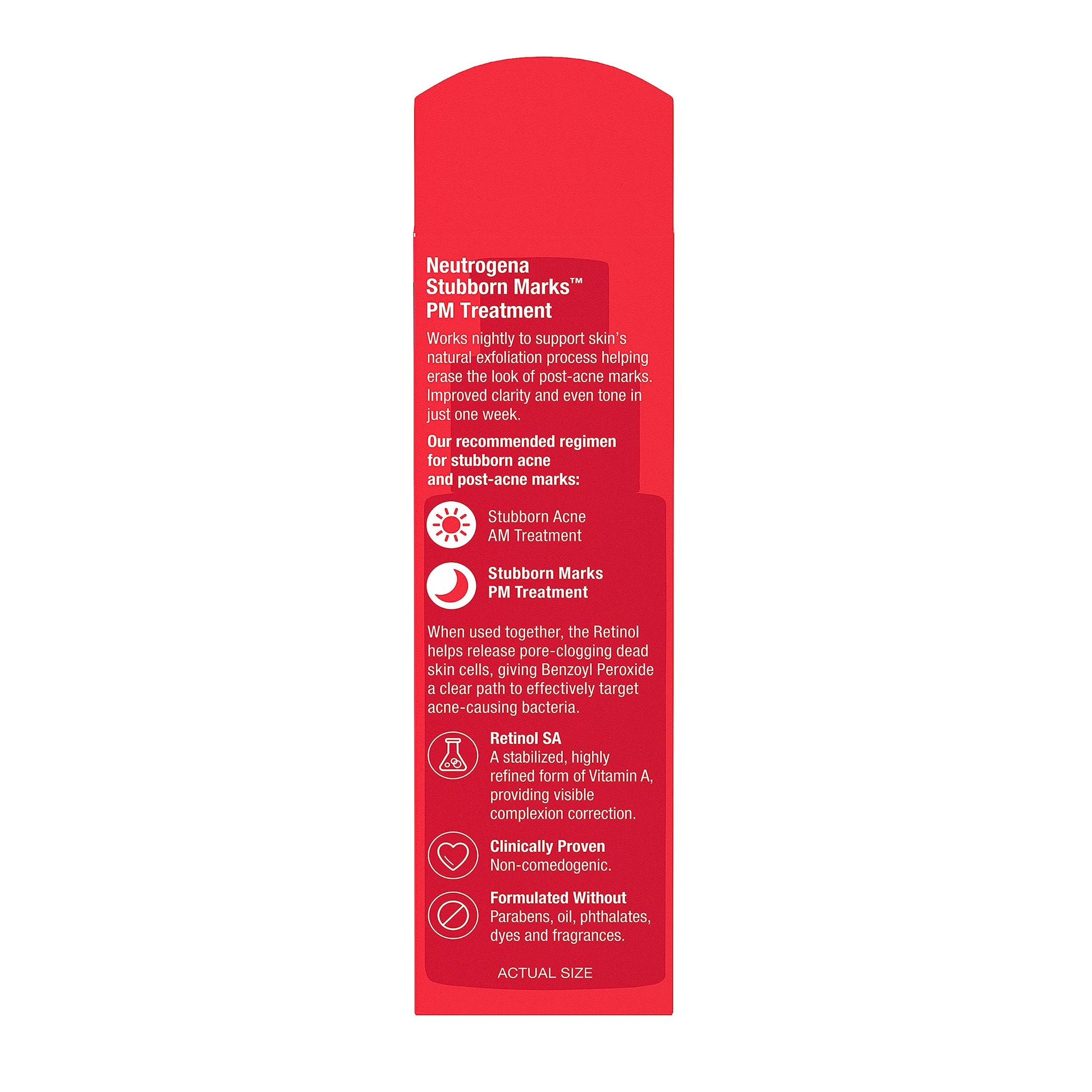 Neutrogena Stubborn Marks PM Treatment box and bottle