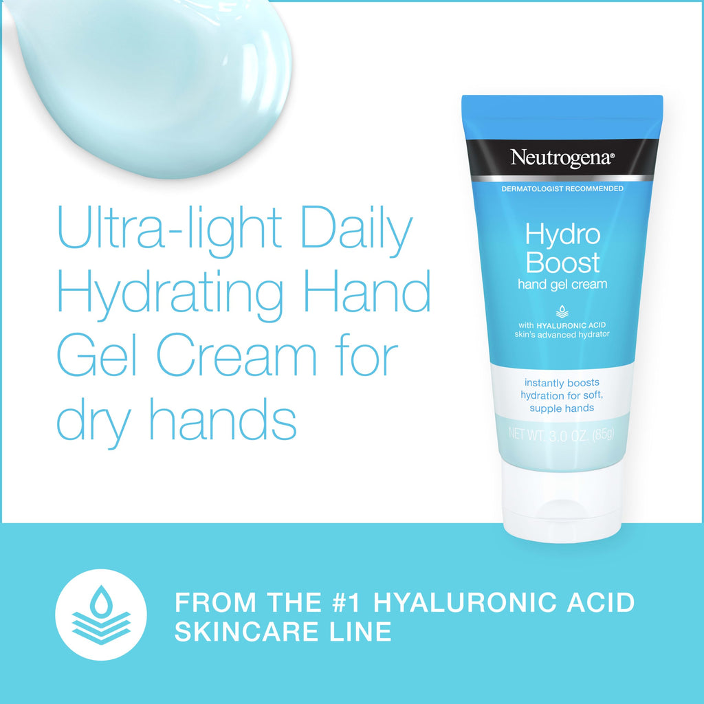 Close up of the imported Neutrogena hyaluronic acid hand cream branding and size details.
