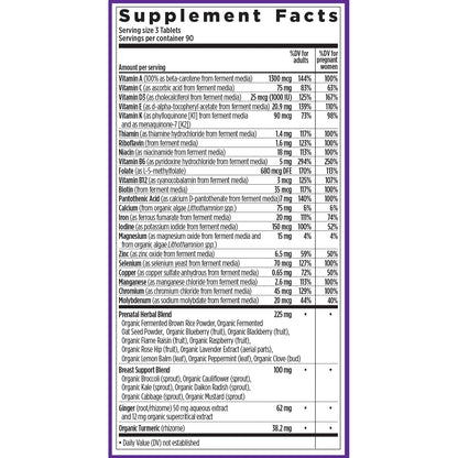 New Chapter prenatal multivitamin benefits infographic