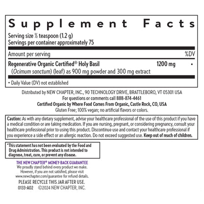 Authentic USA imported New Chapter Holy Basil powder