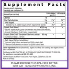 Authentic USA imported New Chapter elderberry gummies sixty count packaging.