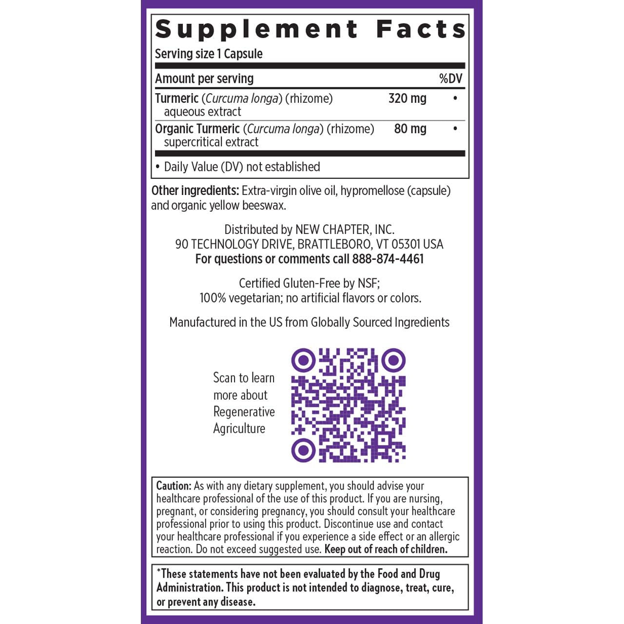Rudra Retails imported product showcase of authentic New Chapter herbal brain and heart health formula.