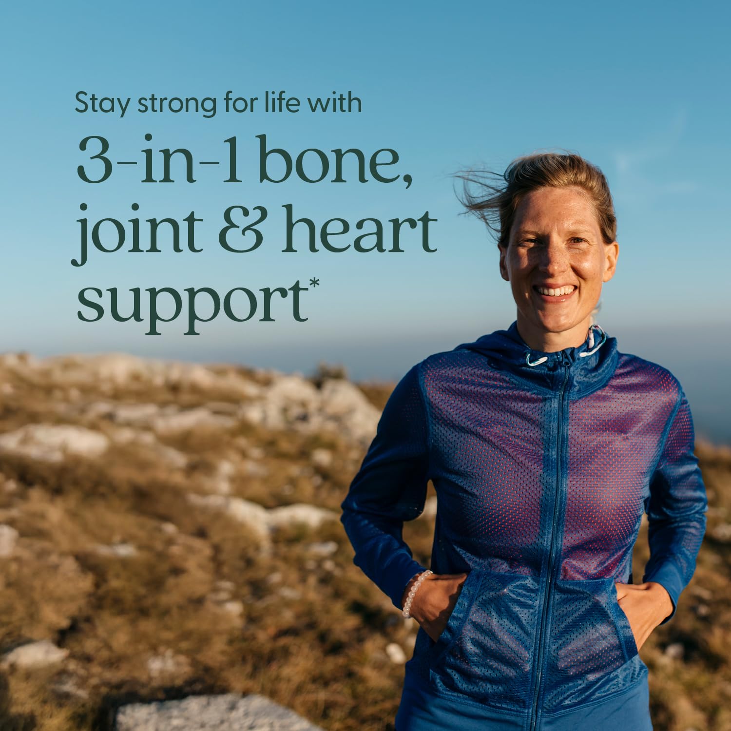 New Chapter Bone Strength supplement bottle showing organic certification
