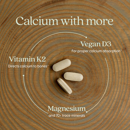Close up of New Chapter Bone Strength tablets and packaging