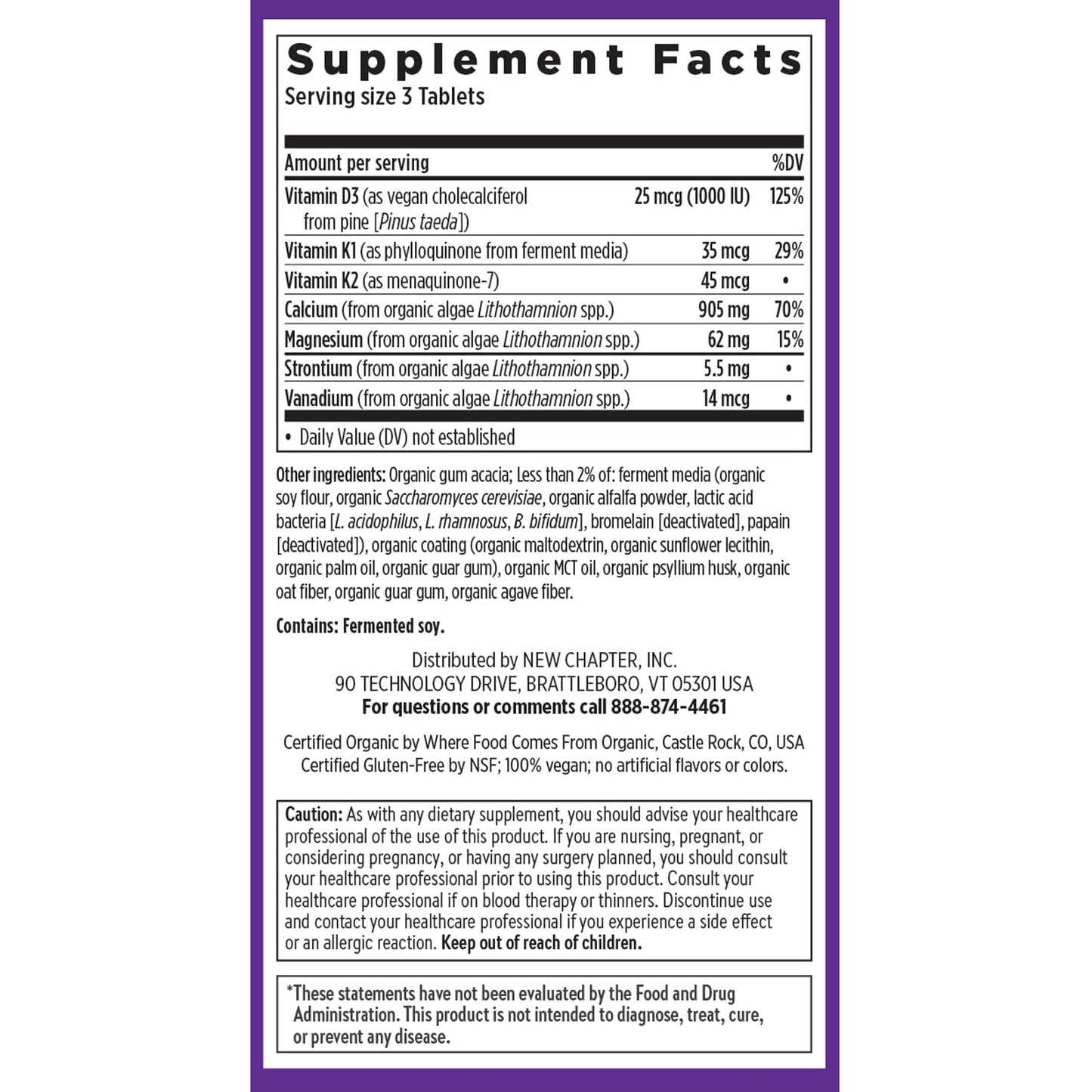 Authentic USA imported New Chapter Bone Strength calcium bottle