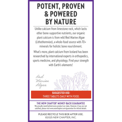New Chapter Bone Strength plant calcium health supplement bottle