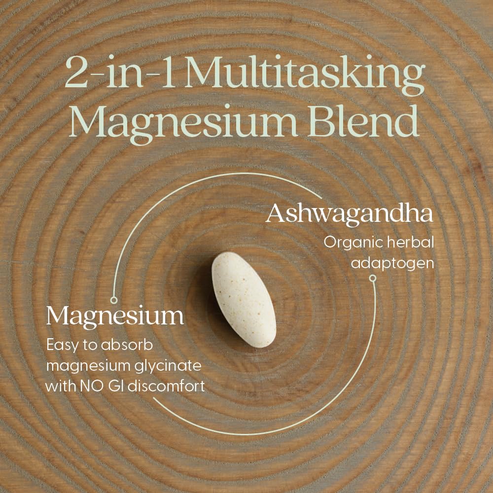 Close-up of the authentic New Chapter magnesium 325 mg tablets packaging highlighting product safety seals.