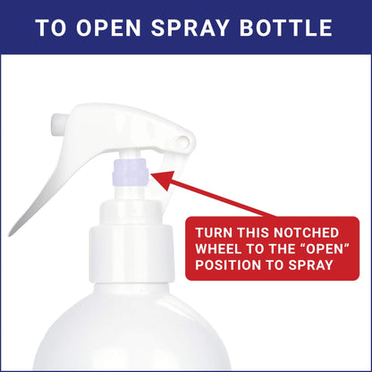 Instructions guide for using CleanSmart CPAP Disinfectant Spray on medical equipment