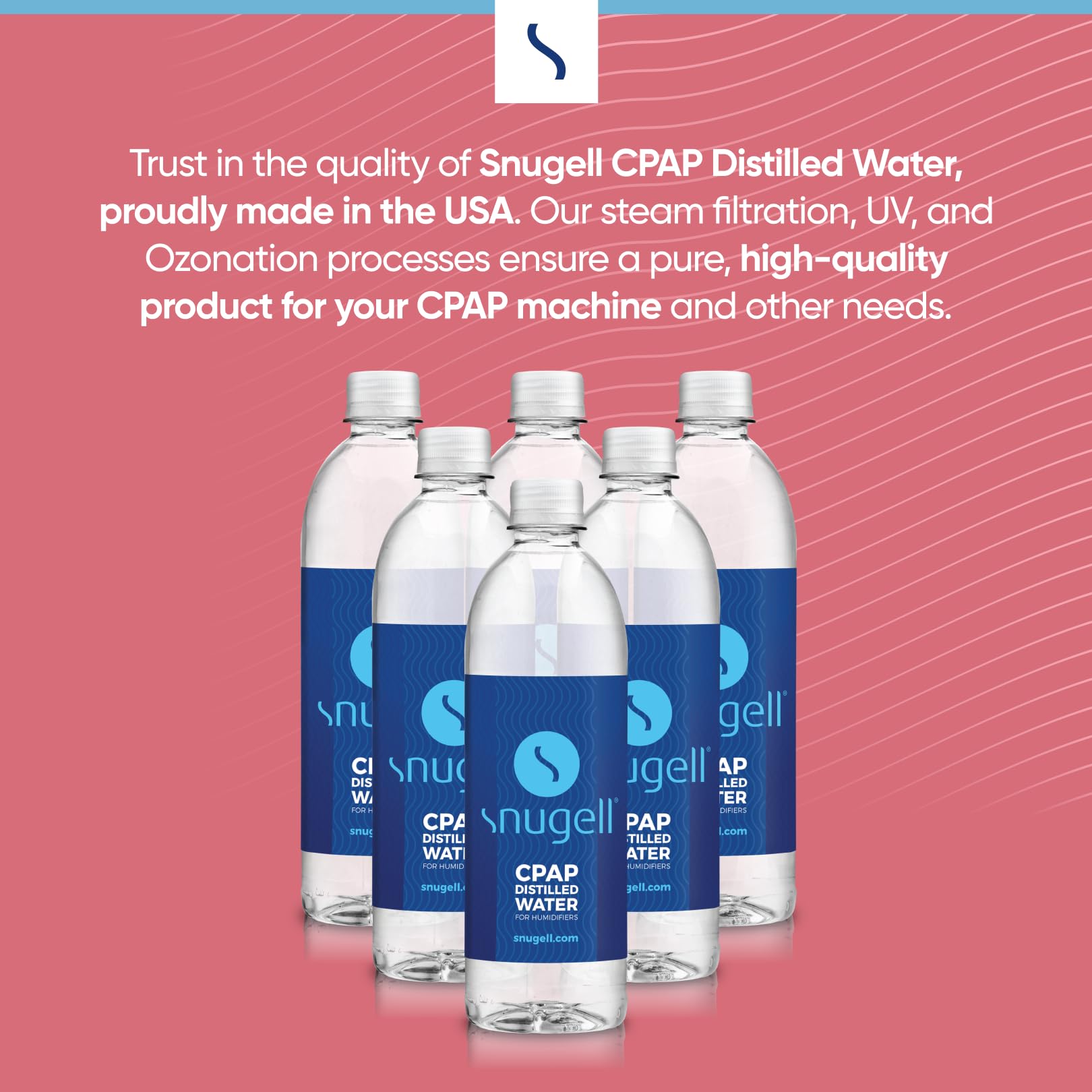 Lifestyle image of Snugell water bottle inside a travel bag