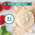 Unflavored plant based pea protein powder container by Now Foods highlighted on clean lifestyle surface