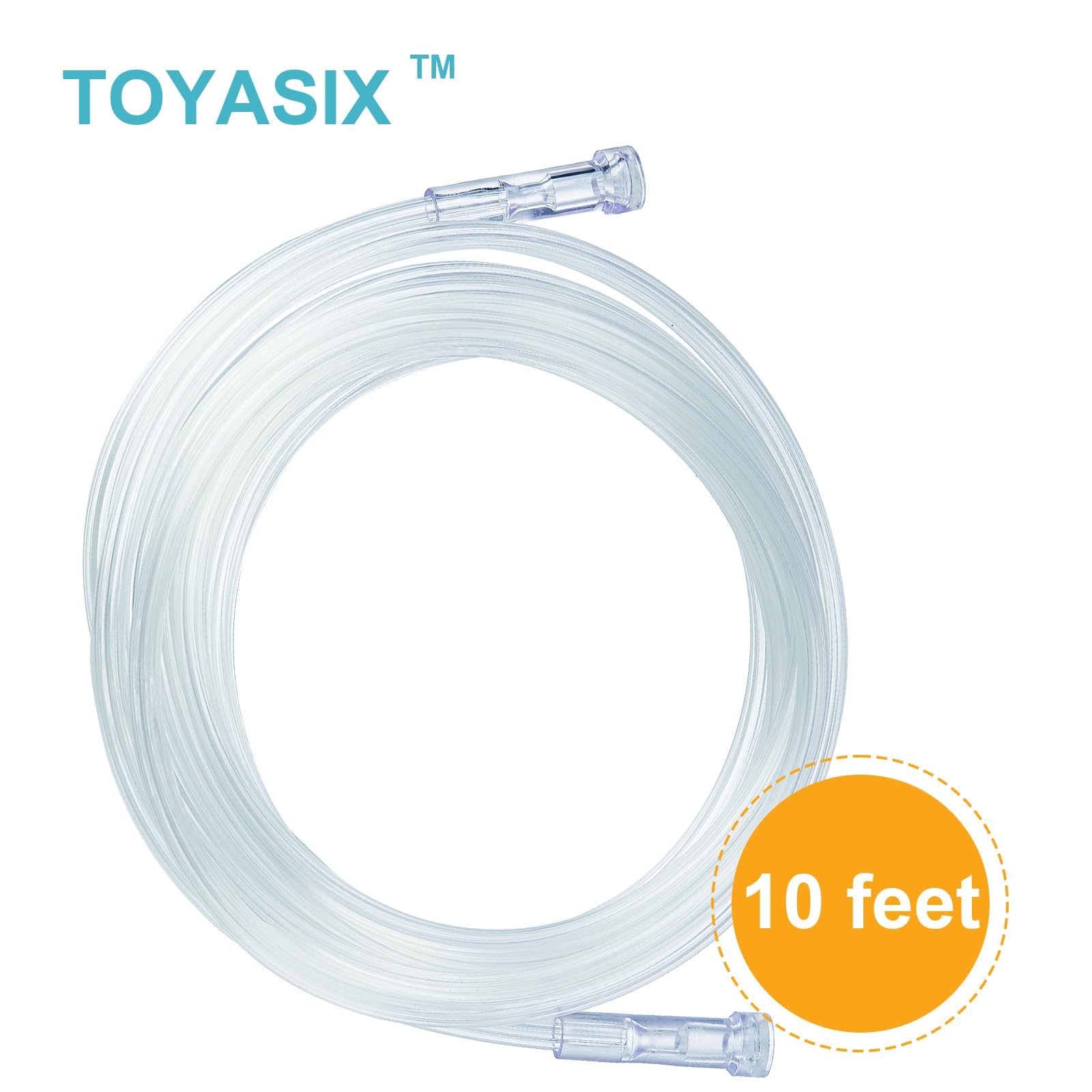 Close up view of the soft curved prongs on the premium nasal cannula.