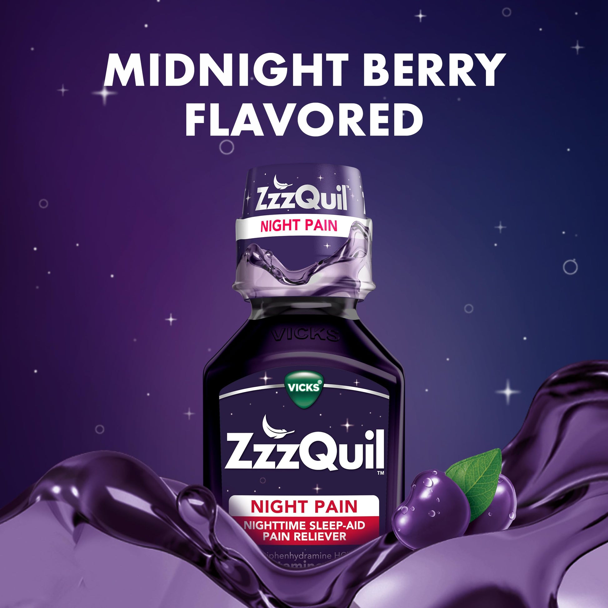 Side panel of ZzzQuil box showing active ingredients list