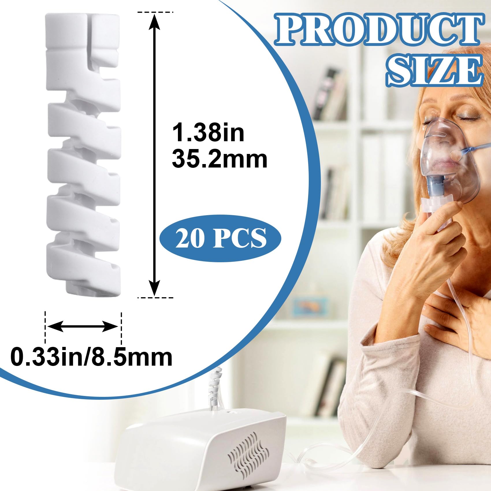 Lekgavd retractable oxygen tubing support twenty pack kit