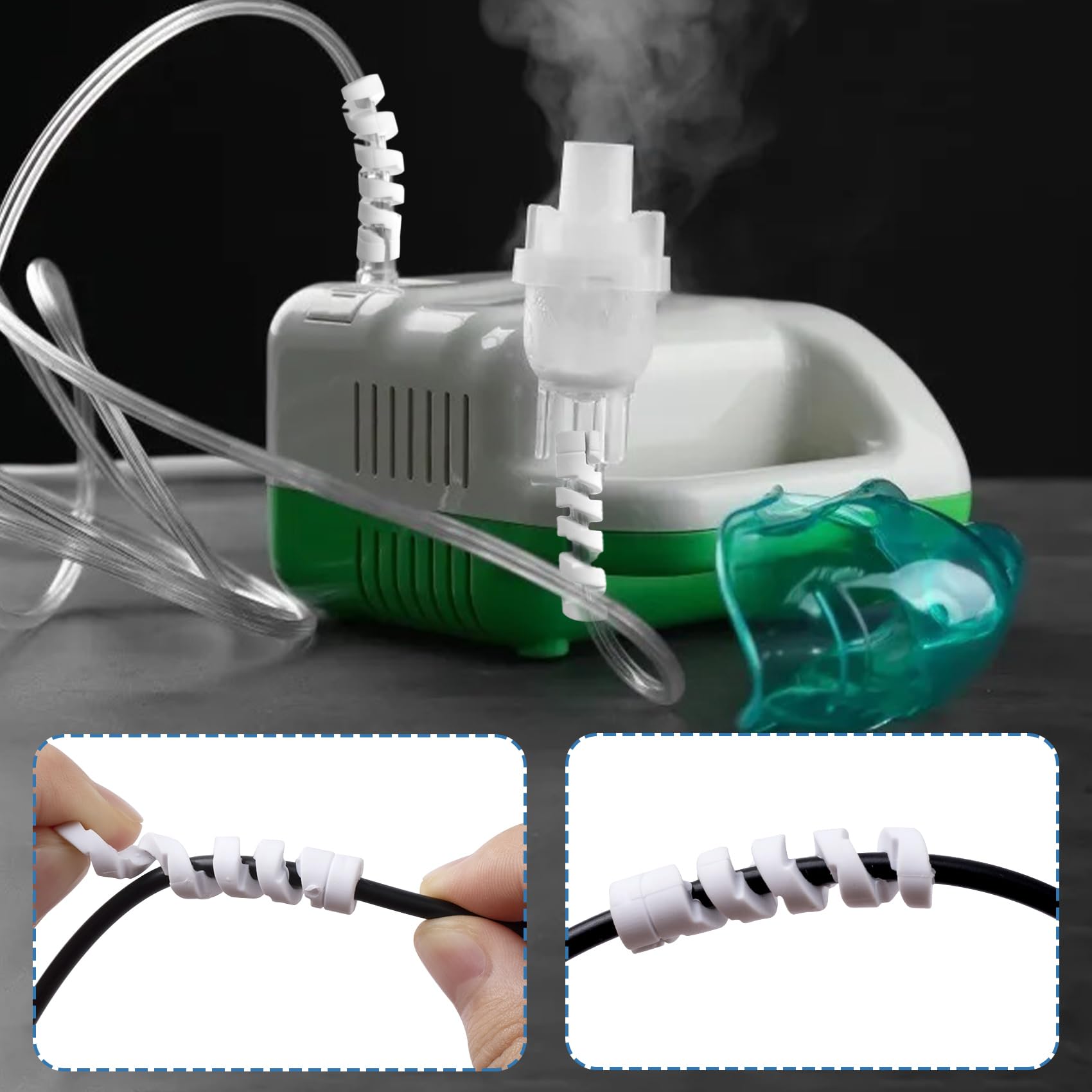 Lekgavd medical tubing straightener reels preventing hose twists