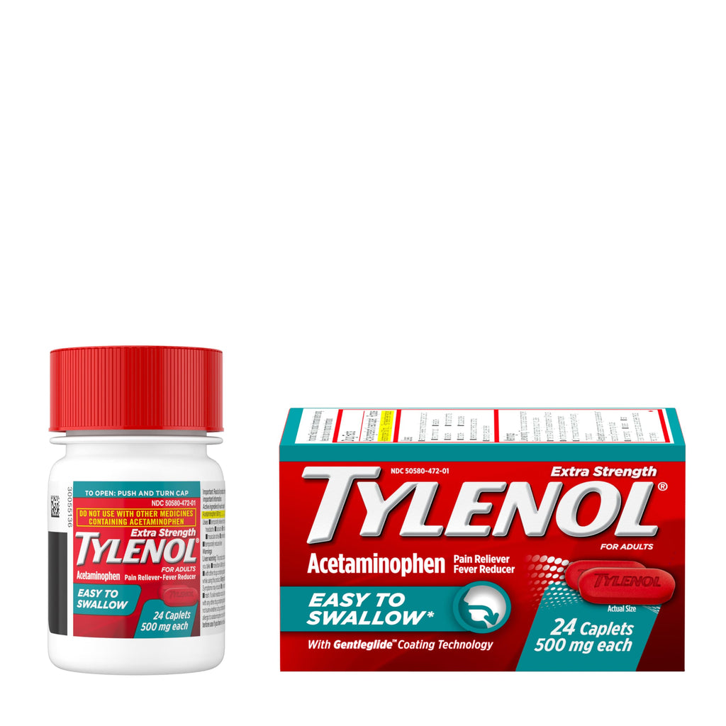 Safety seal and packaging of imported Tylenol bottle