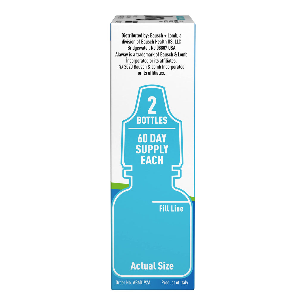 Advanced Eye Relief bottle side view highlighting the liquid formula clarity.