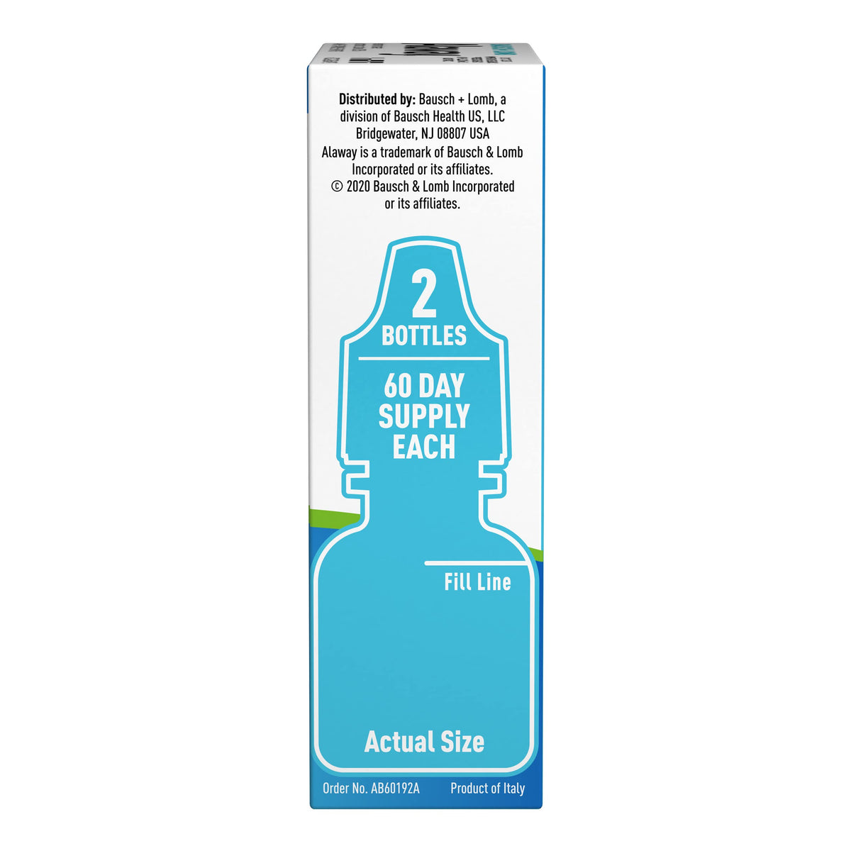 Advanced Eye Relief bottle side view highlighting the liquid formula clarity.