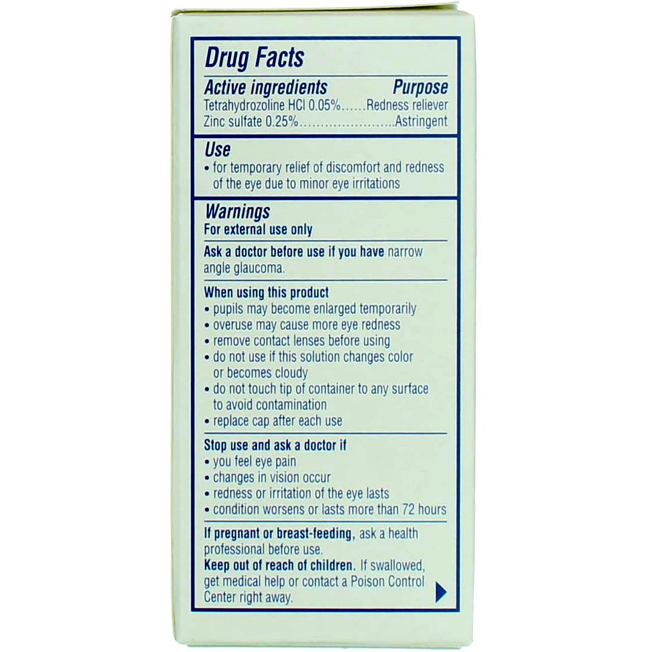 Visine AC itchy eye relief sterile dropper bottle 0.5 fluid ounce size