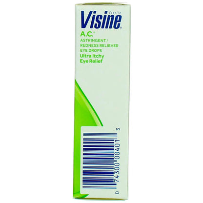 Visine AC seasonal allergy eye drops for dust and pollen relief