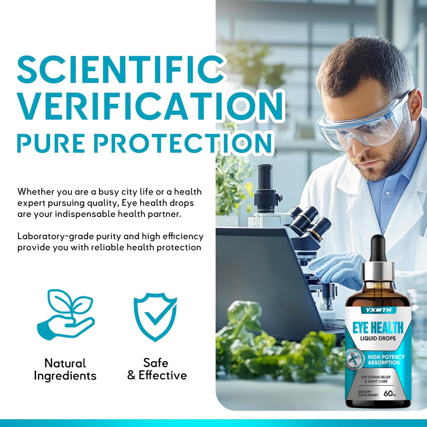 Fuenvegtal Eyebright supplement packaging highlighting the Euphrasia officinalis and bilberry extract formulation.