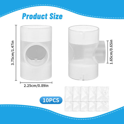 Threlaco tracheotomy humidifier filters showing clear housing design for easy visualization