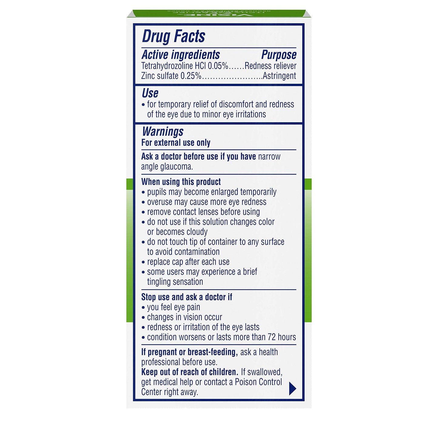 Visine AC Itchy Eye Relief fifteen milliliter bottle display