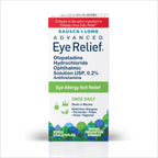 Lumify eye drops box highlighting sixty second redness reliever action