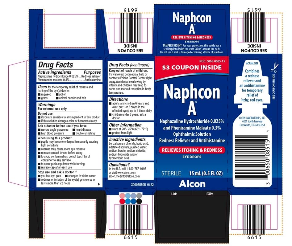 Authentic Naphcon A eye drops for temporary relief from pollen and pet dander irritation
