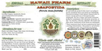 HawaiiPharm Asafoetida herbal supplement label detail