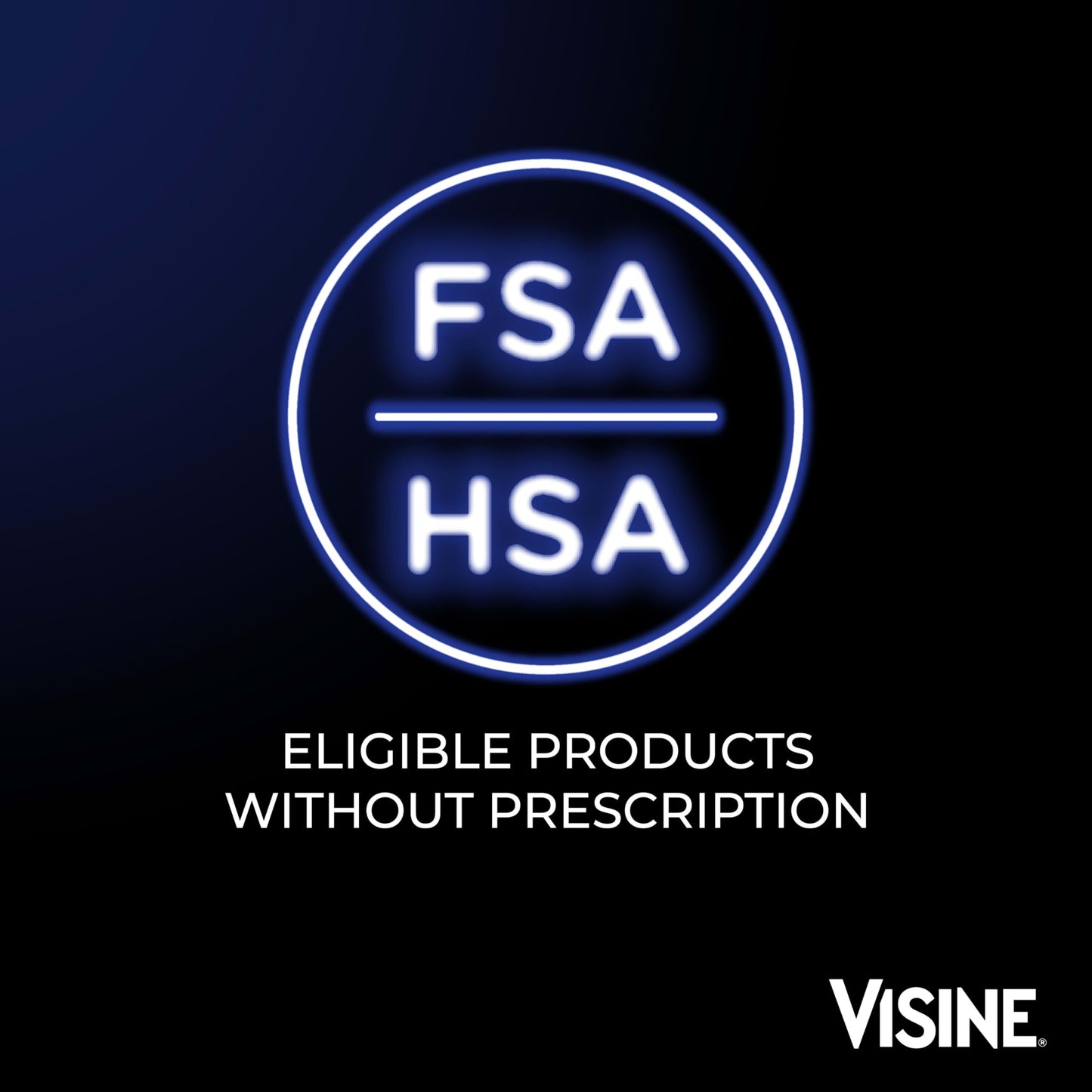 USA imported Visine eye allergy treatment container with green and white label.