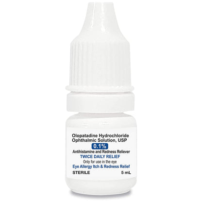 USA imported eye allergy relief drops for soothing itchy and red eyes due to pollen