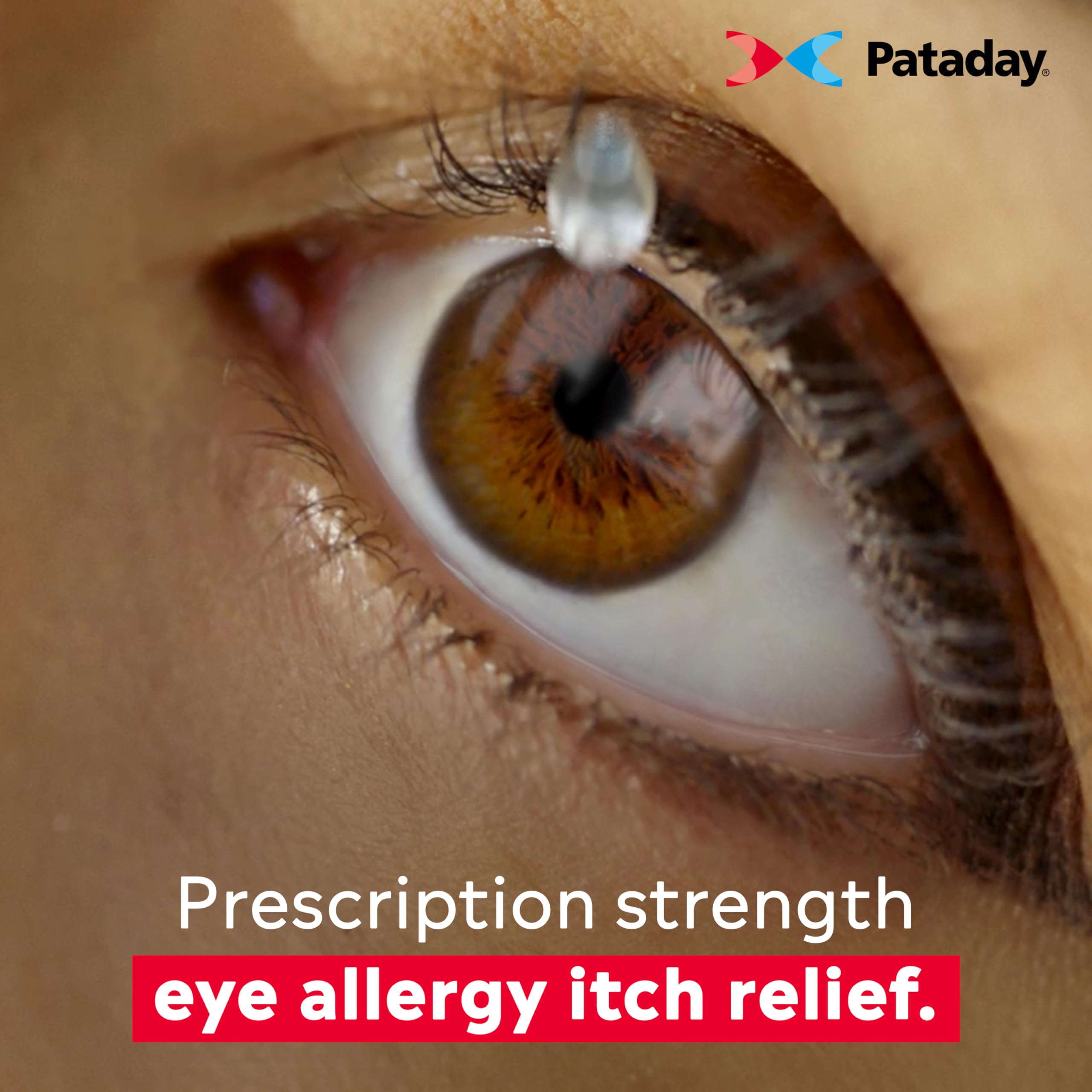 Pataday 2.5 milliliters twin pack showing olopatadine zero point two percent antihistamine packaging.