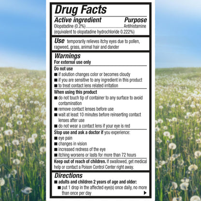 Unboxing view of the Pataday prescription strength over the counter allergy drops double pack.